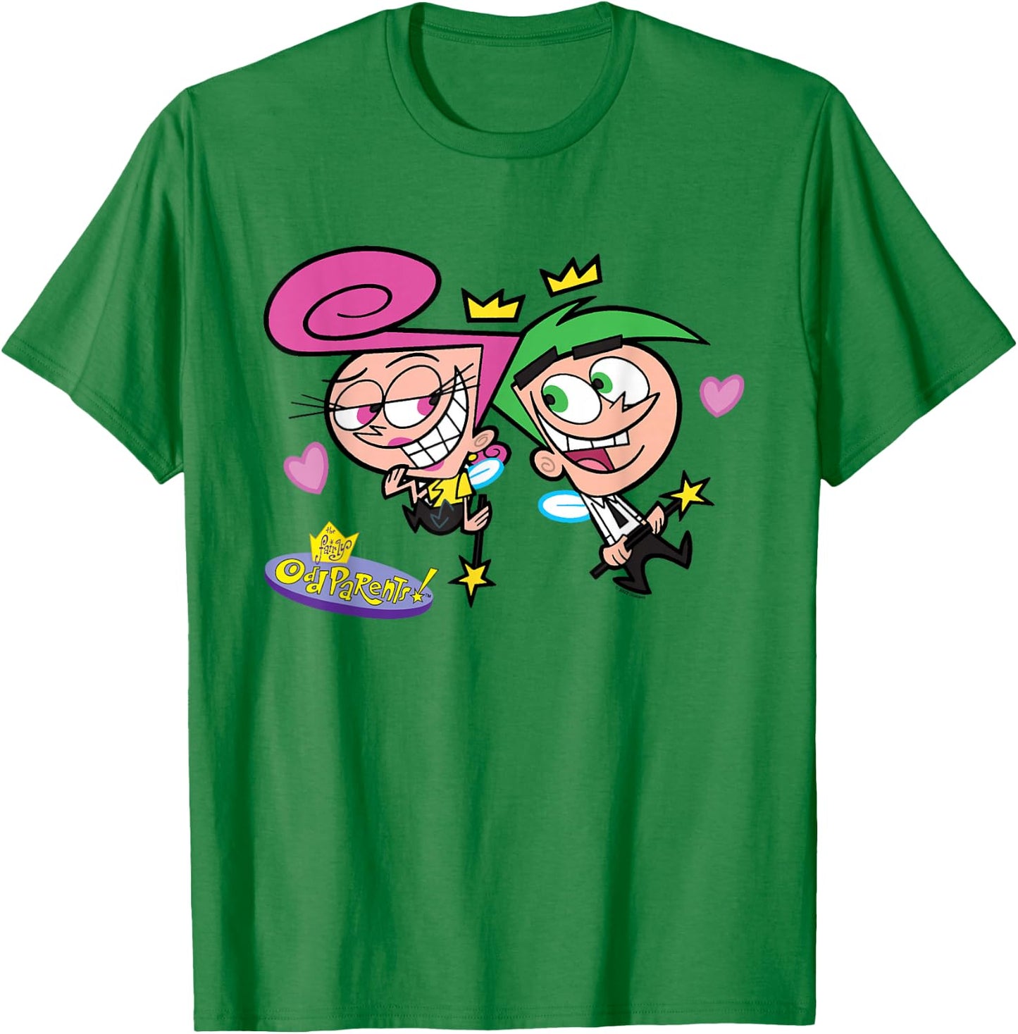 The Fairly OddParents Wanda and Cosmo in Love T-Shirt - T-Shirt | Irish Green
