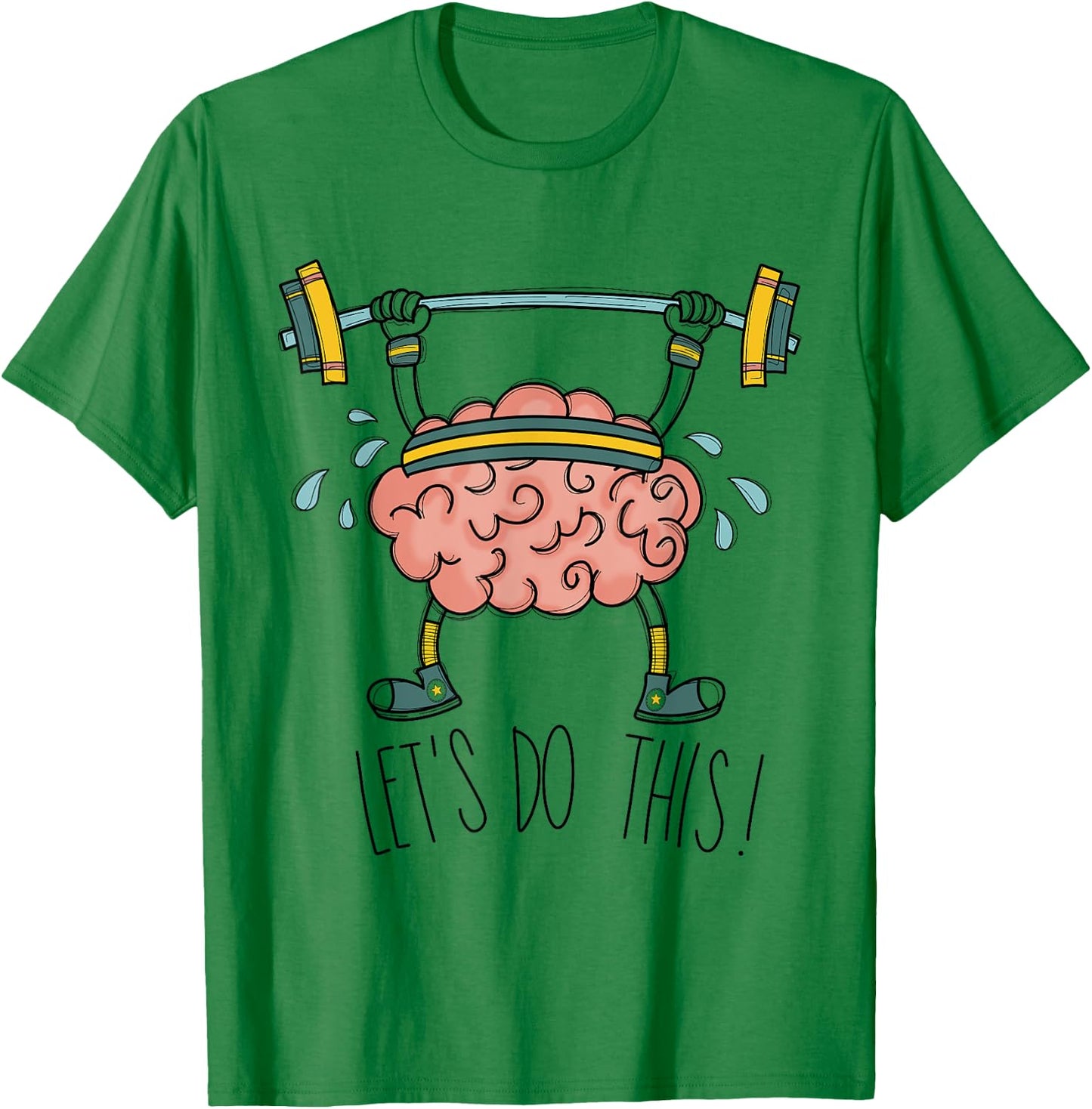 Brain Gym Brain Learning Brain Teacher Let's Do This Men Women Girls Kids T-Shirt - T-Shirt | Irish Green