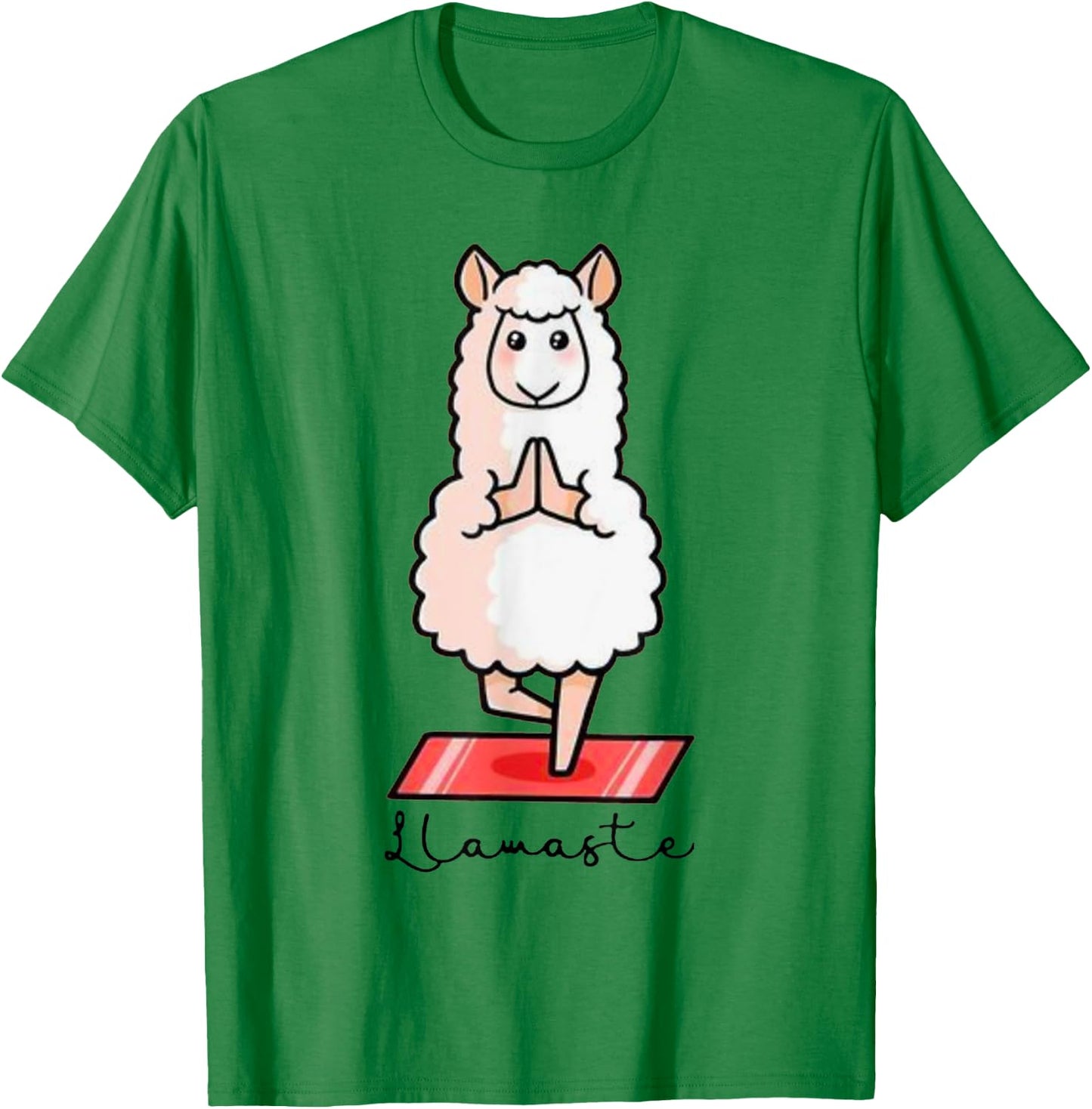 Llamaste Llama Alpaca Yoga Exercise Fitness Gym Workout T-Shirt - T-Shirt | Irish Green