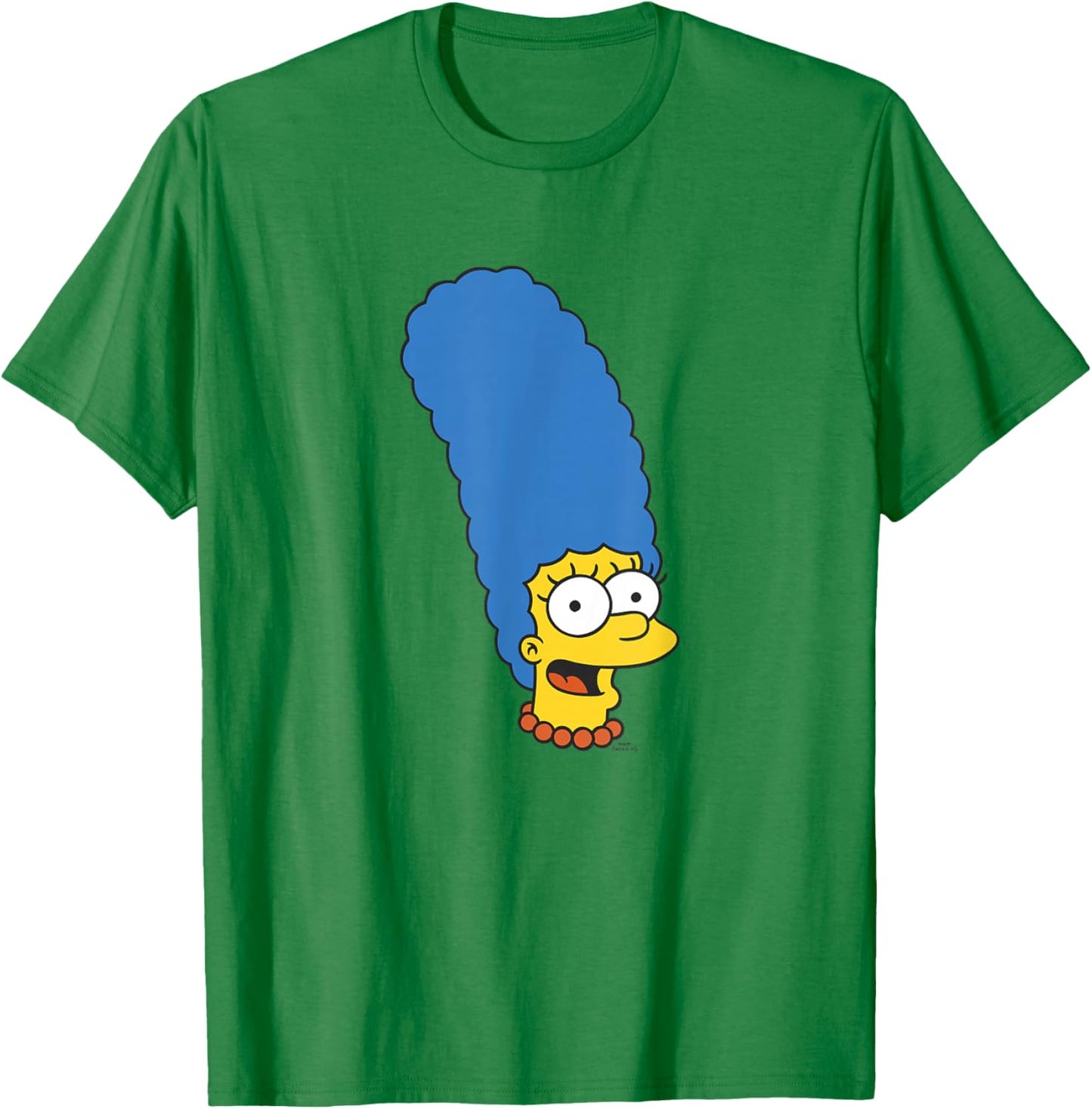 The Simpsons Marge Simpson Big Face T-Shirt - T-Shirt | Irish Green