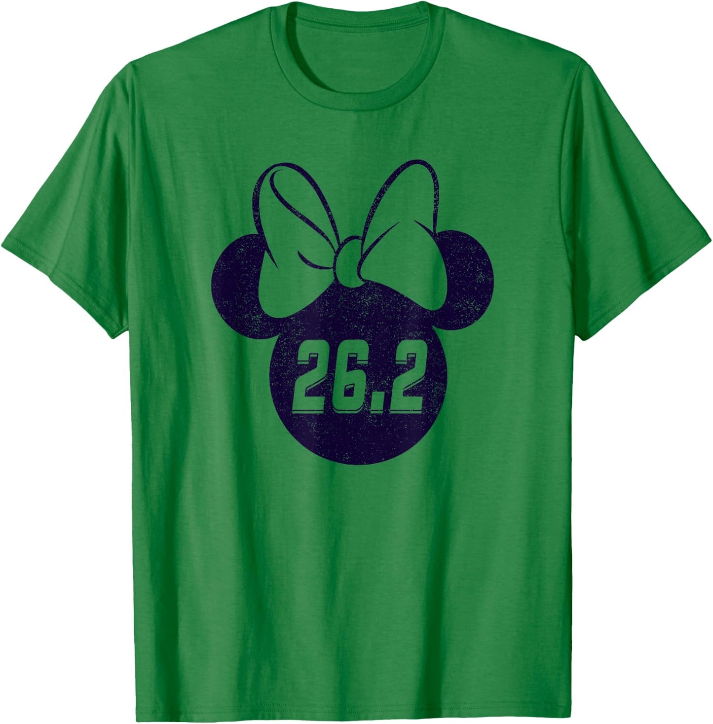 Disney Mickey And Friends Minnie Mouse Marathon 26.2 Logo T-Shirt - T-Shirt | Irish Green