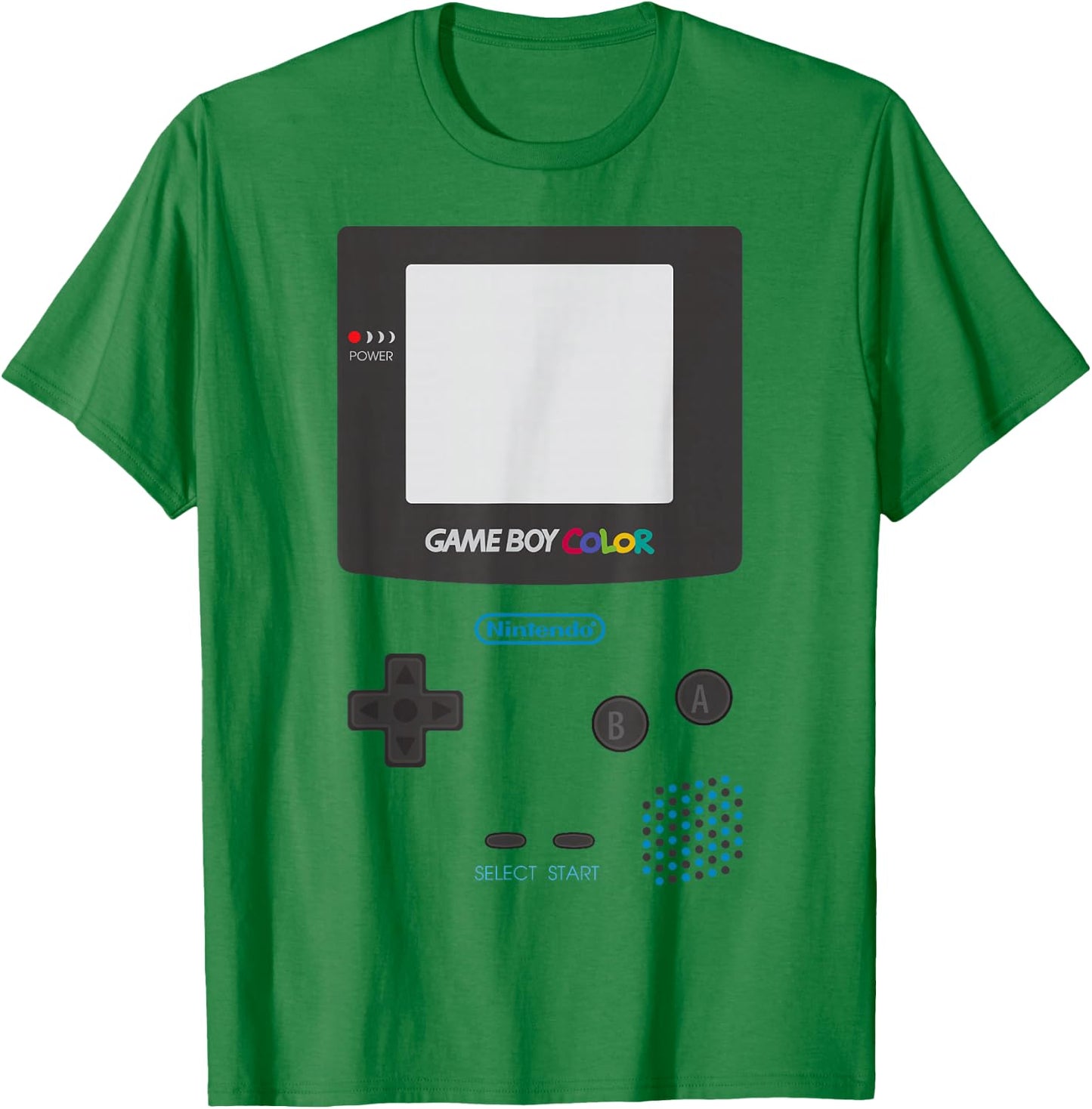 Nintendo Classic Gameboy Color Graphic T-Shirt - T-Shirt | Irish Green
