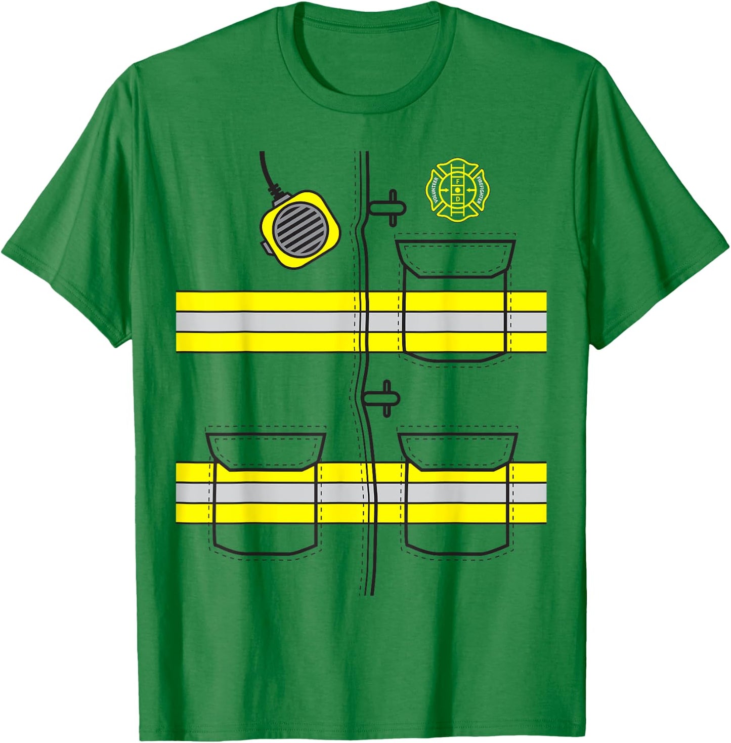 Firefighter Costume DIY Halloween Costume T-Shirt - T-Shirt | Irish Green
