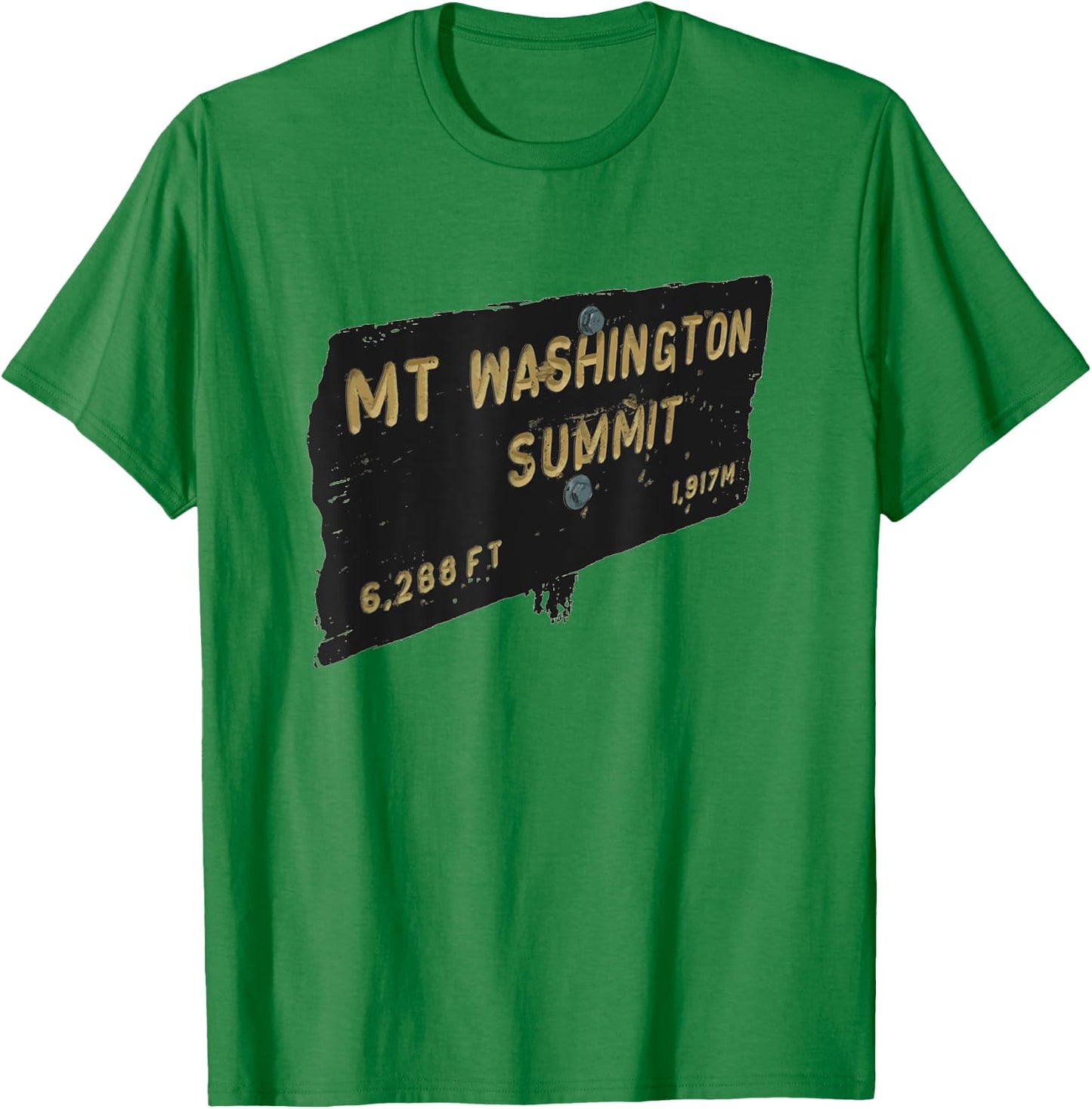 Mount Washington New Hampshire Summit Sign T-Shirt - T-Shirt | Irish Green