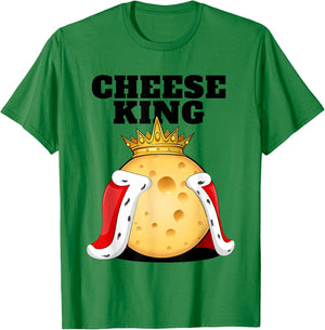 Cheese King | Cheese Lover Shirt | Cute Cheese T-Shirt - T-Shirt | Irish Green