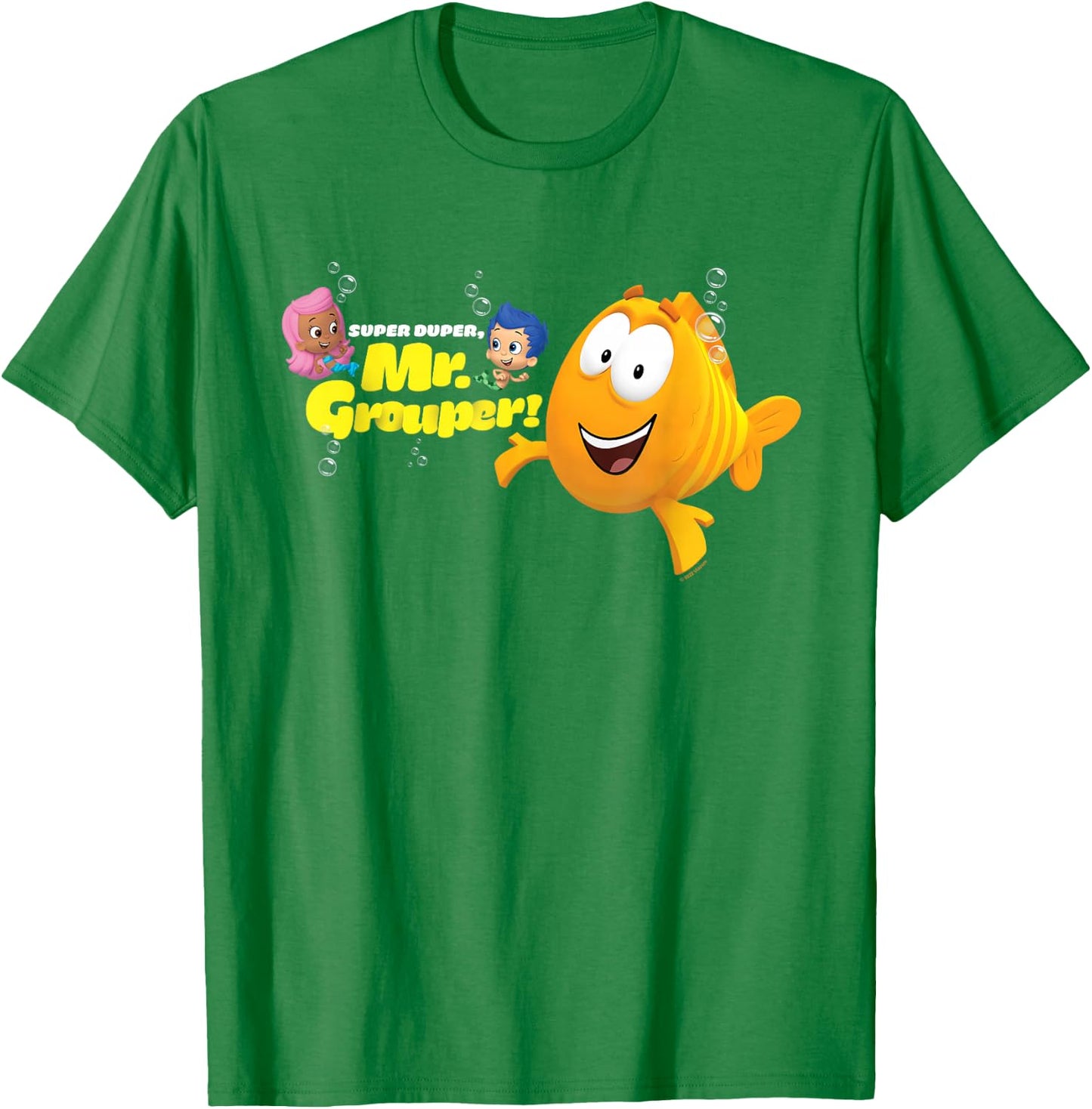 Bubble Guppies Super Duper, Mr. Grouper T-Shirt - T-Shirt | Irish Green