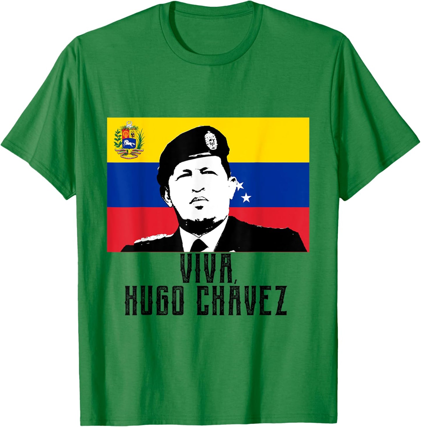 Long Live Hugo Chávez - Venezuela Flag T-Shirt - T-Shirt | Irish Green