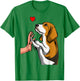 Beagle Love Dog Women Girls T-Shirt - T-Shirt | Irish Green
