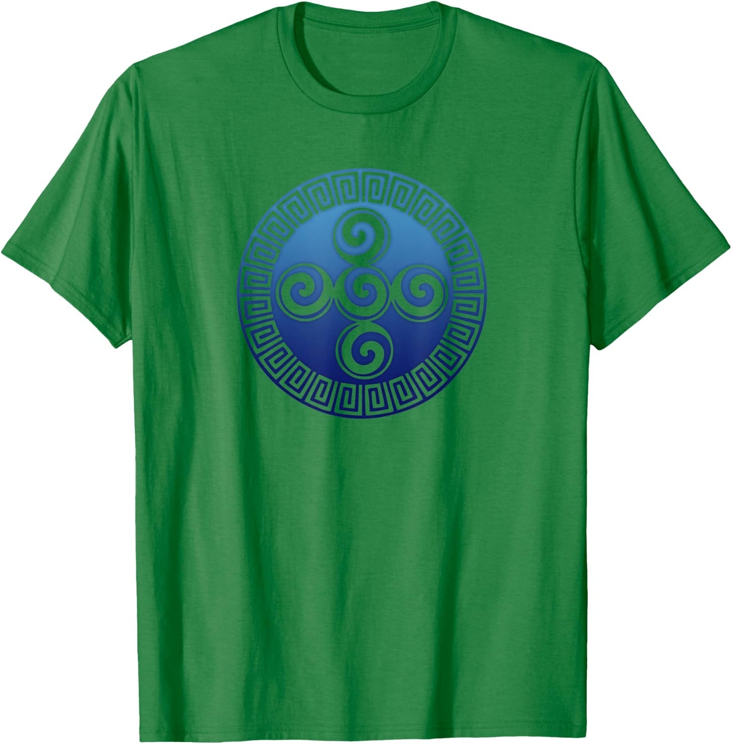 Aztec symbol creation, spiral, universe, god, indians T-Shirt - T-Shirt | Irish Green