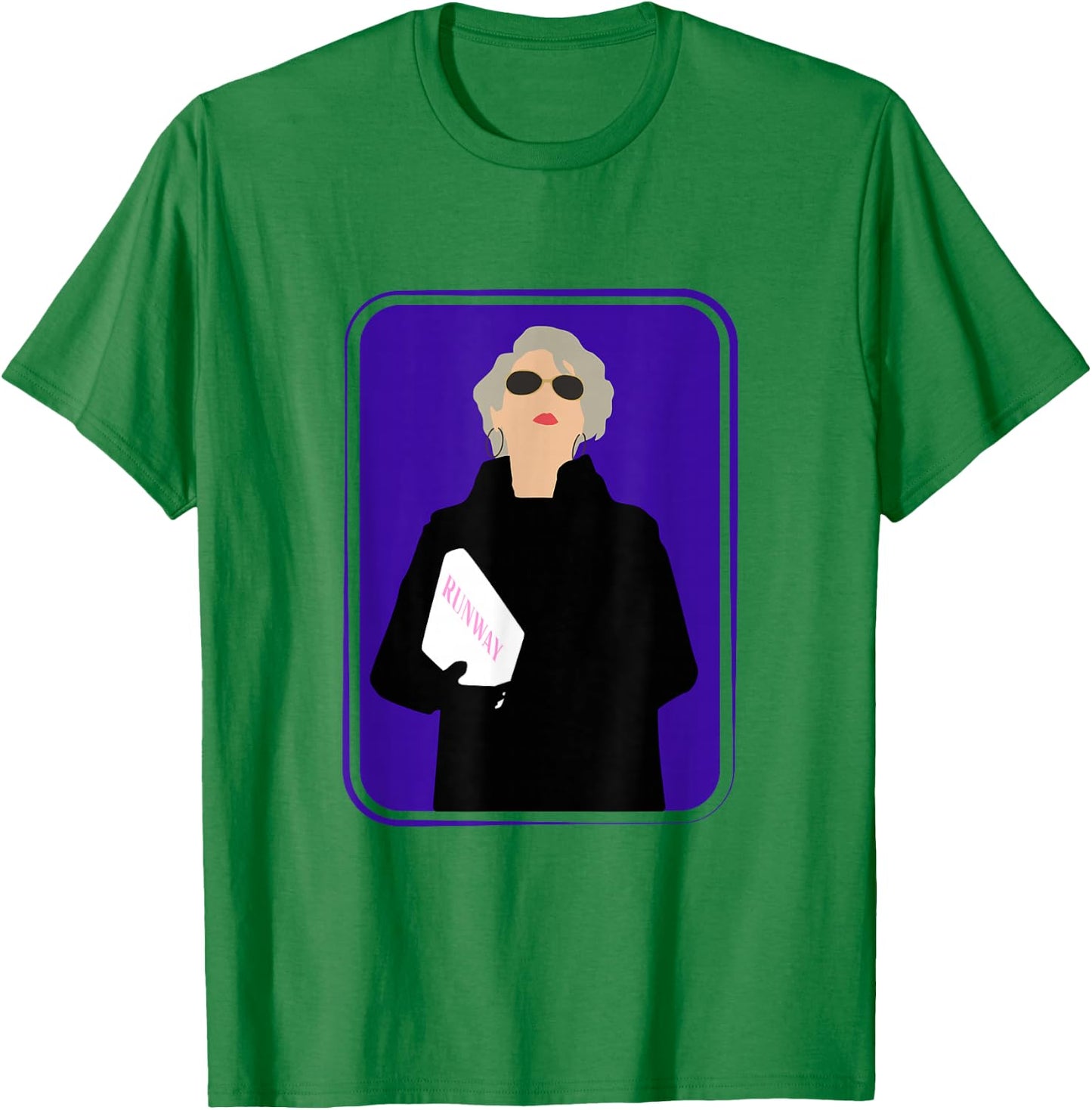 Miranda Runway Fashion Woman Model T-Shirt - T-Shirt | Irish Green