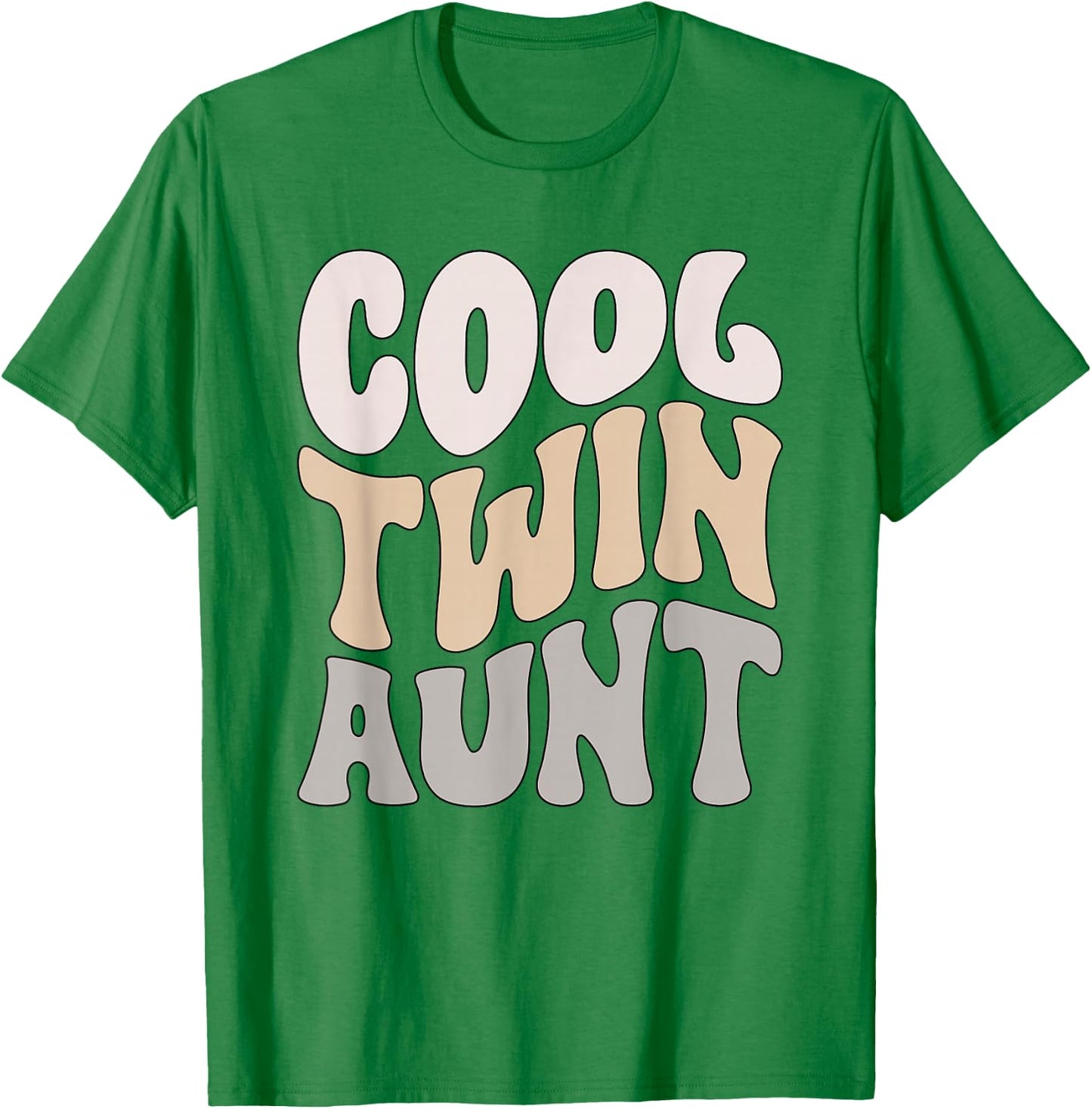Cool Twin Aunt Of Twins Twin Auntie Of Twins T-Shirt - T-Shirt | Irish Green