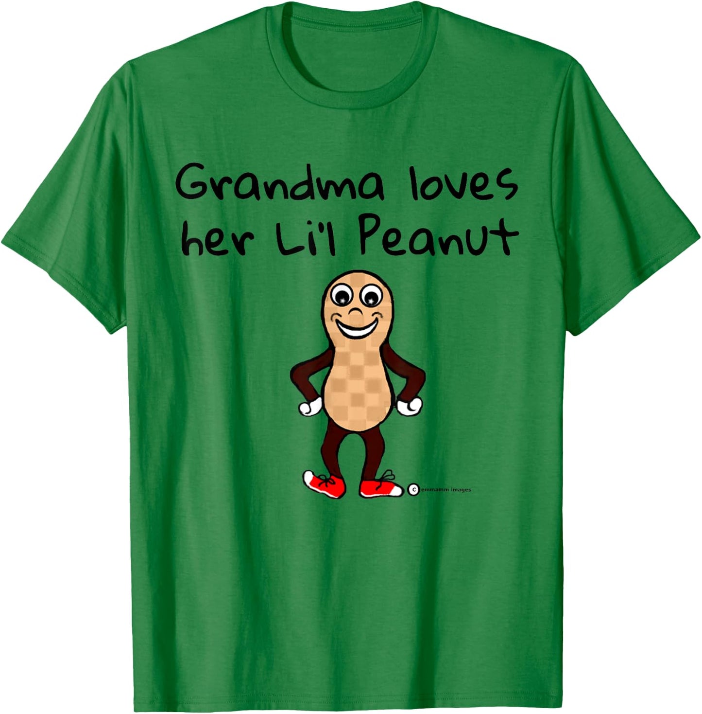 Peanut Grandma Cuddles her Cute Nutty Nut Lovers T-Shirt - T-Shirt | Irish Green