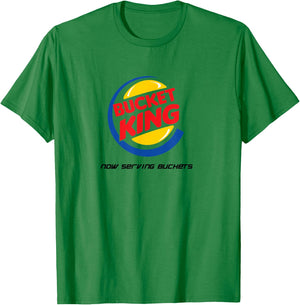 Bucket King Funny Basketball Shirt T-Shirt - T-Shirt | Irish Green