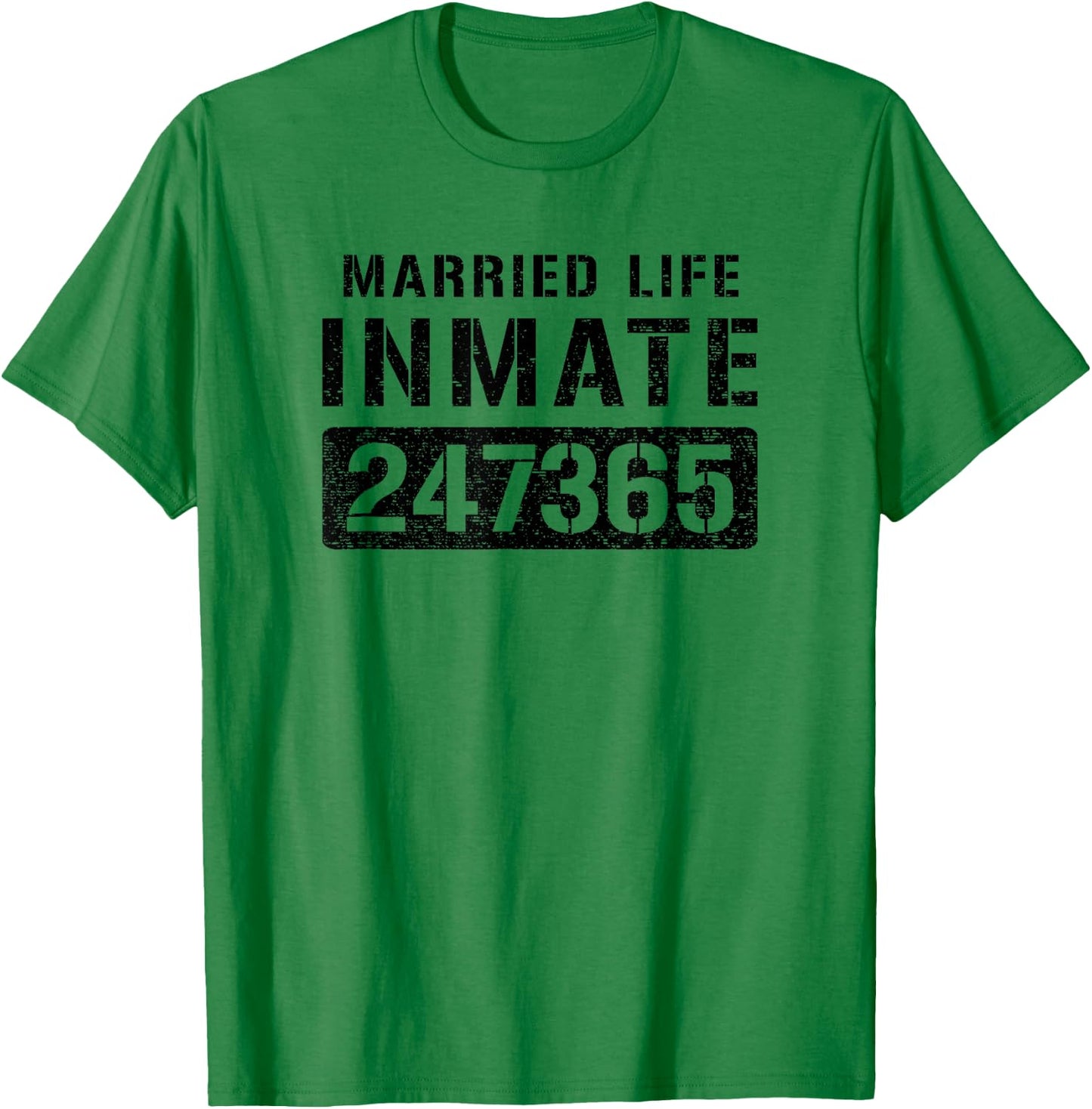 Married Life Couples Prisoner Inmate Halloween Costume T-Shirt - T-Shirt | Irish Green