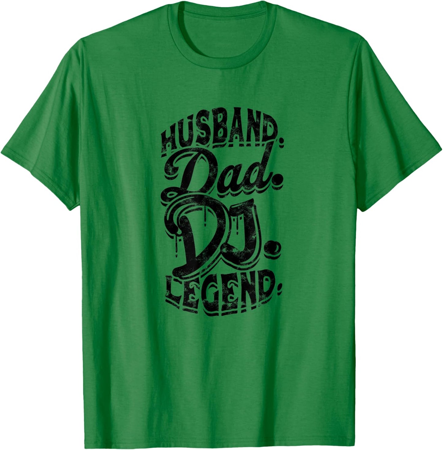 Husband. Dad. Dj. Legend. - Original Mythology Veteran T-Shirt - T-Shirt | Irish Green