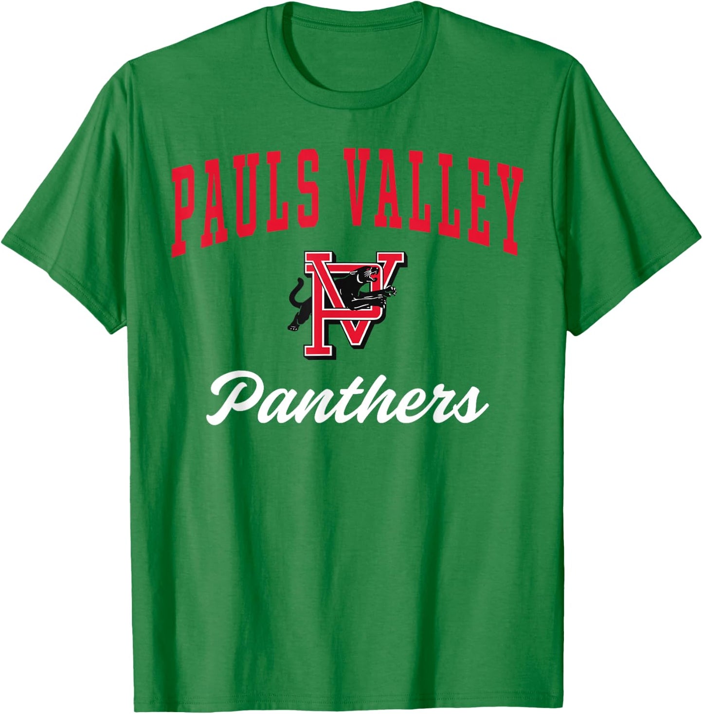 Pauls Valley High School Panthers C3 T-Shirt - T-Shirt | Irish Green