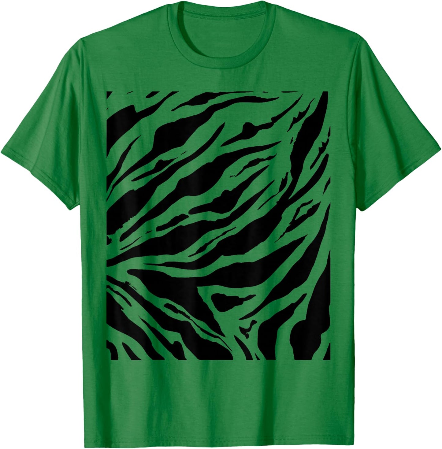 Tiger Print Tiger Stripes Halloween Costume Matching Group T-Shirt - T-Shirt | Irish Green