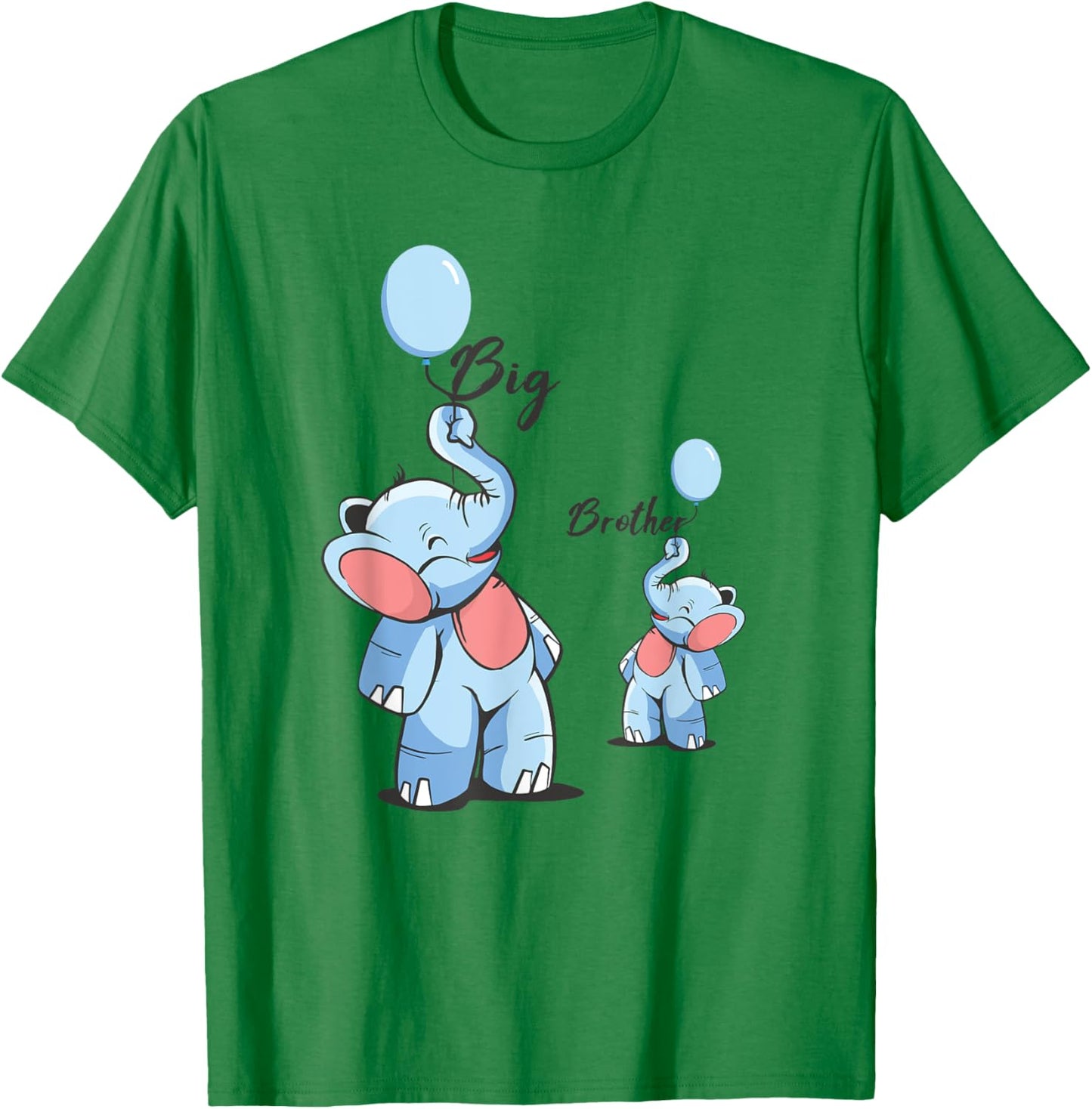Big Brother Elephant Siblings Pregnant Pregnancy Boy Baby T-Shirt - T-Shirt | Irish Green