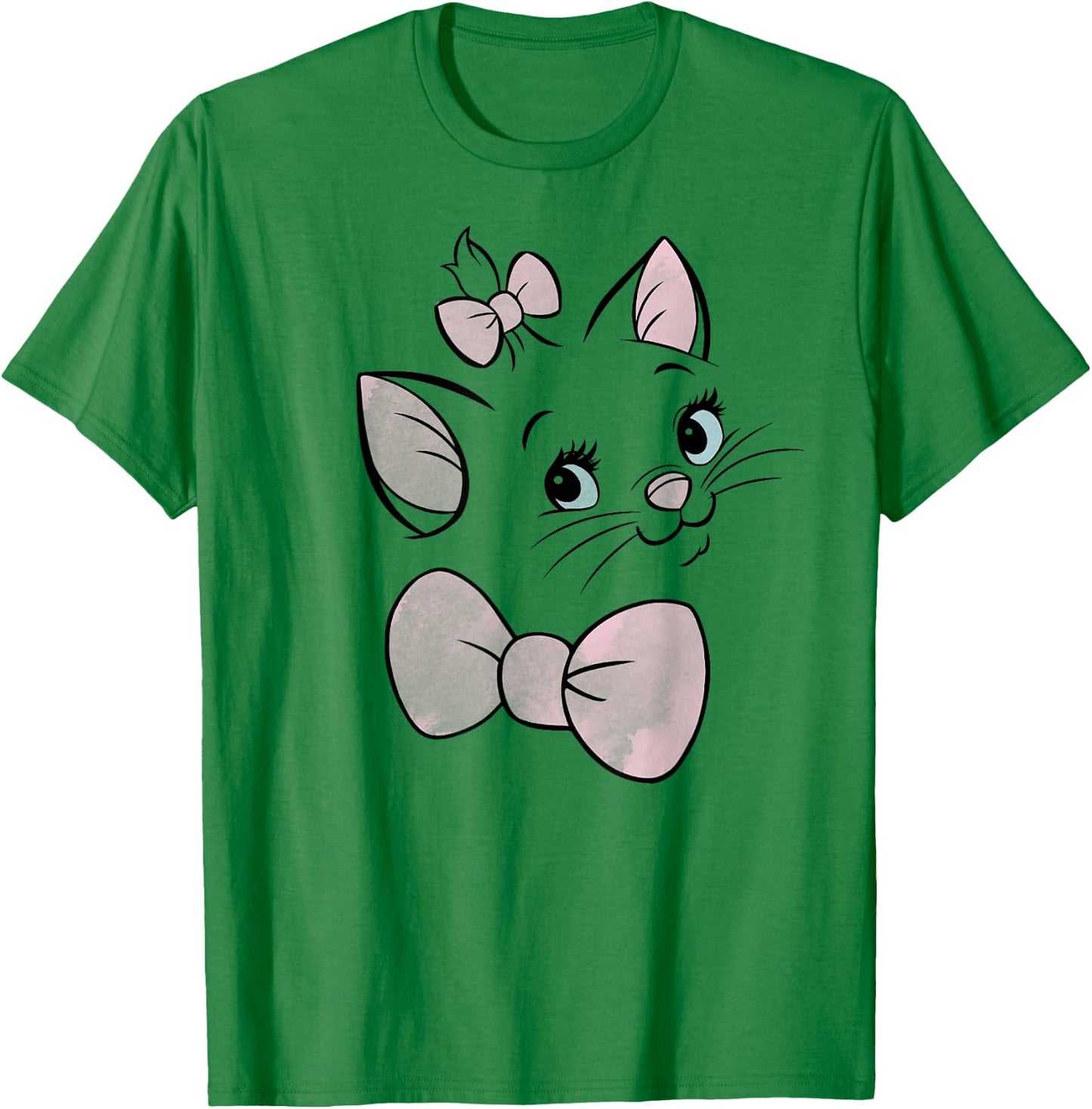 Disney The Aristocats Marie Large Face T-Shirt - T-Shirt | Irish Green