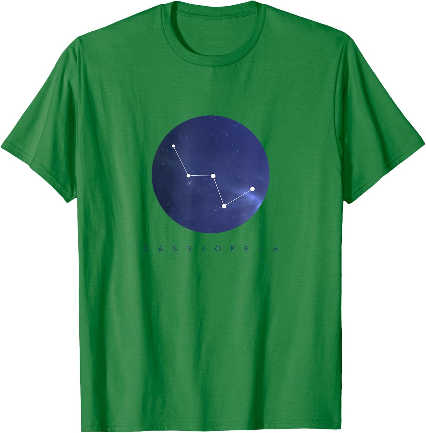 Cassiopeia Constellation - Astronomy Space T-Shirt - T-Shirt | Irish Green