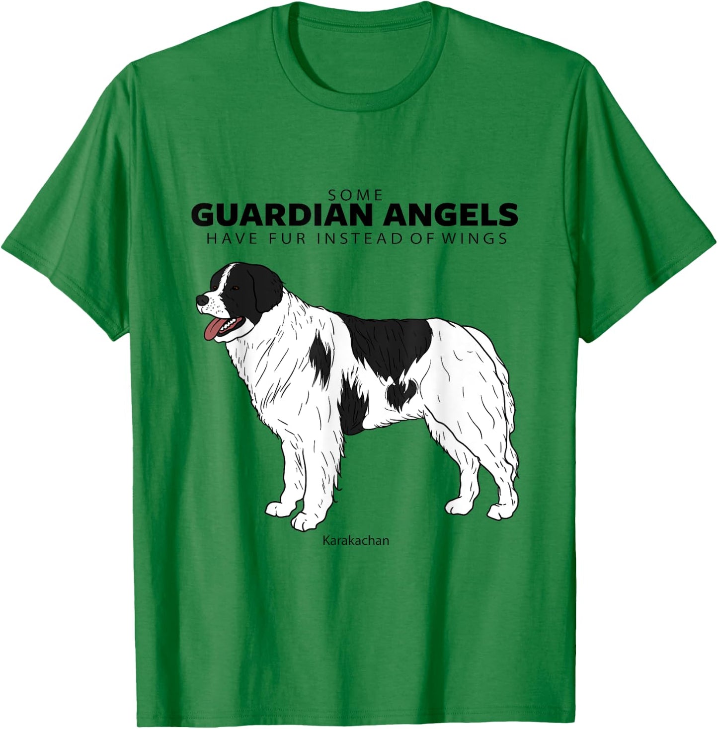 Karakachan Livestock Guardian Dog Guardian Angel With Fur Women T-Shirt - T-Shirt | Irish Green