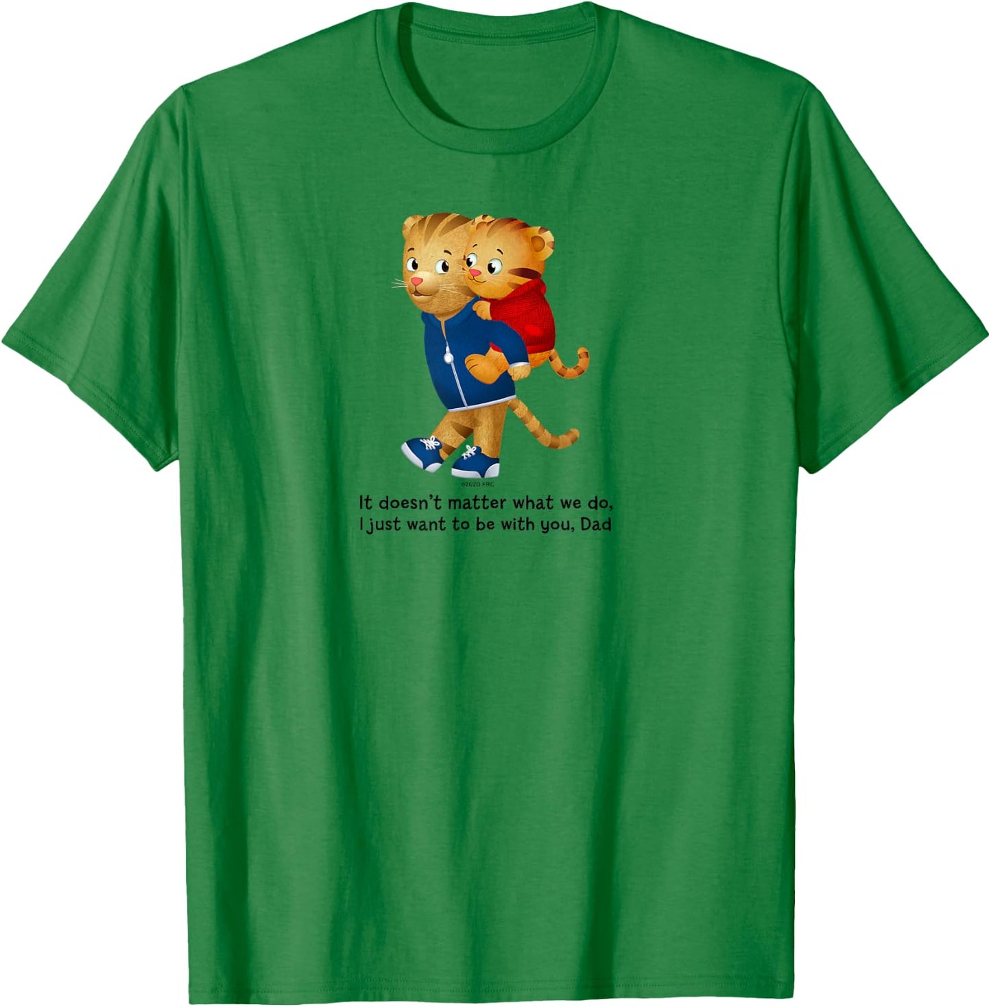 Daniel Tiger's and Dad Tiger (Light Shirt) T-Shirt - T-Shirt | Irish Green