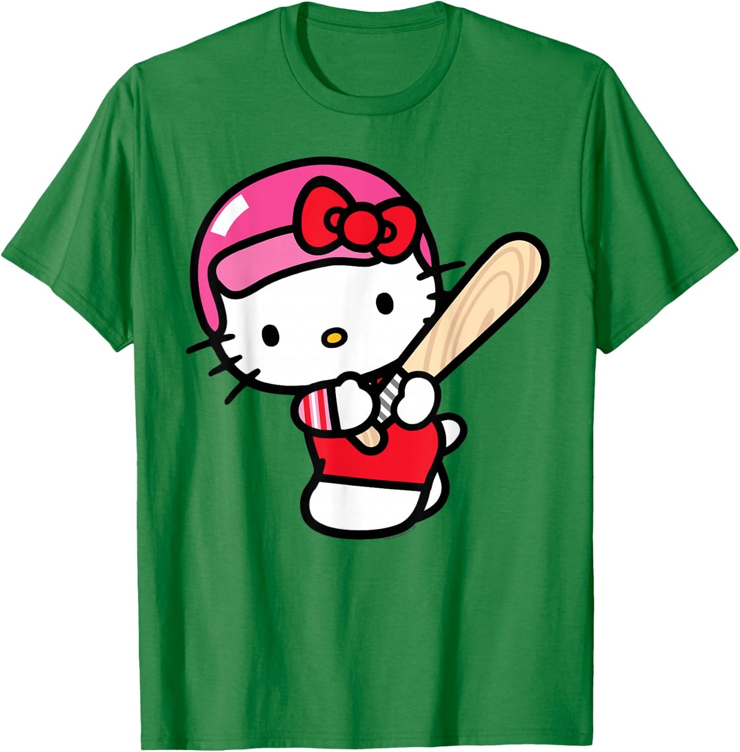 Hello Kitty Baseball Player Shirt T-Shirt - T-Shirt | Irish Green