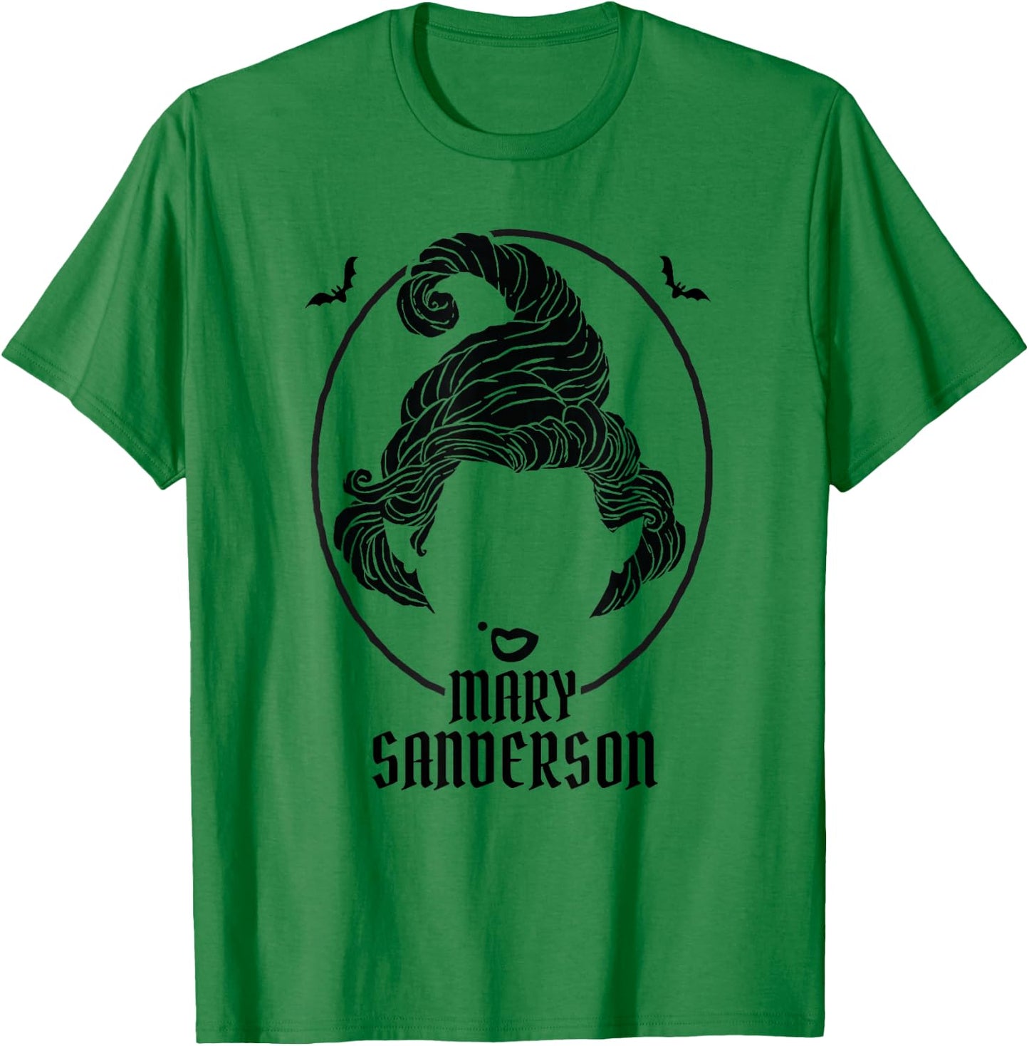 Disney Halloween Hocus Pocus Mary Sanderson Silhouette T-Shirt - T-Shirt | Irish Green