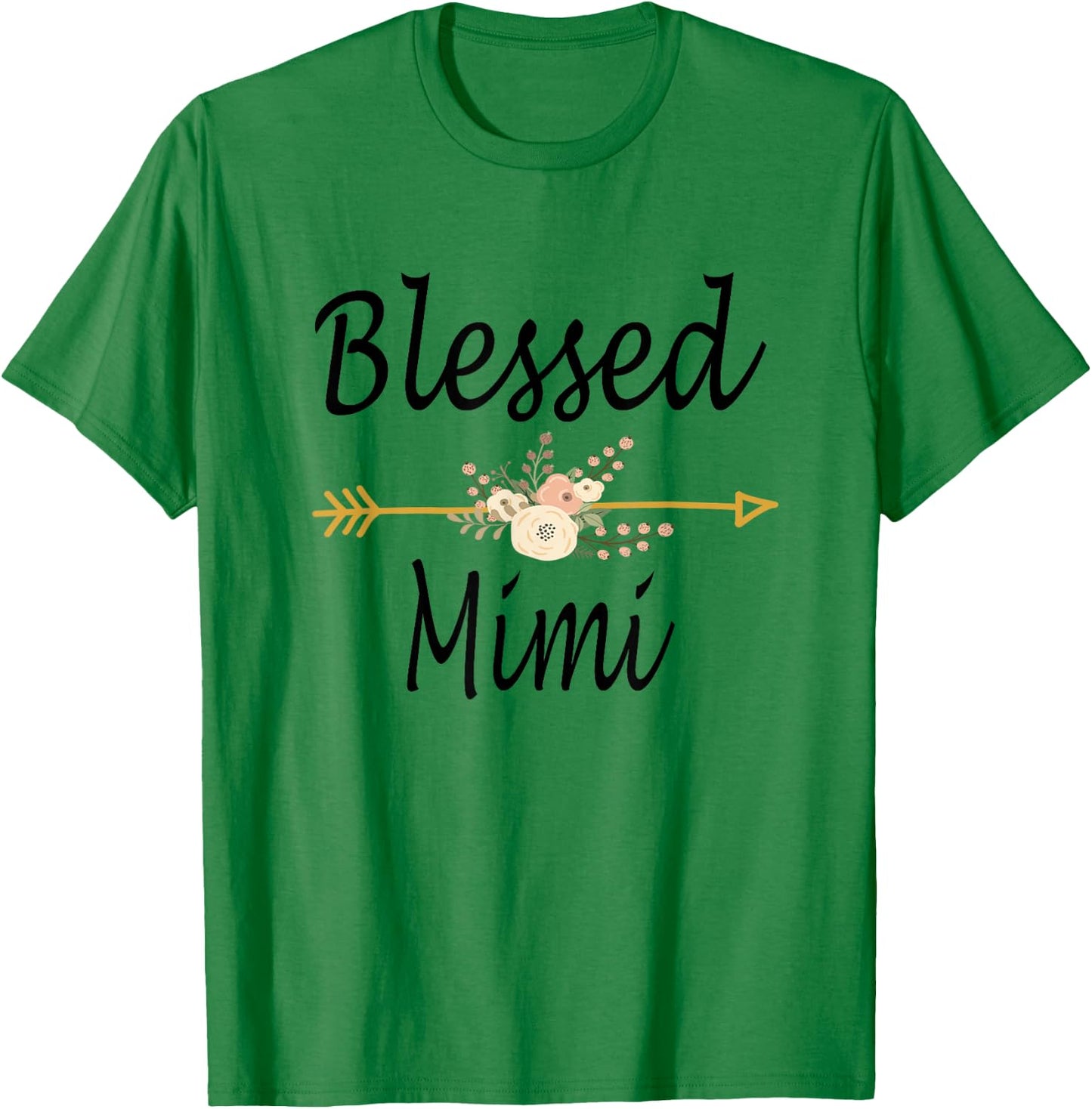 Blessed Mimi Shirt Mothers Day Gifts Cute T-Shirt - T-Shirt | Irish Green