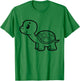 Cute turtle to paint and colour for children T-Shirt - T-Shirt | Irish Green