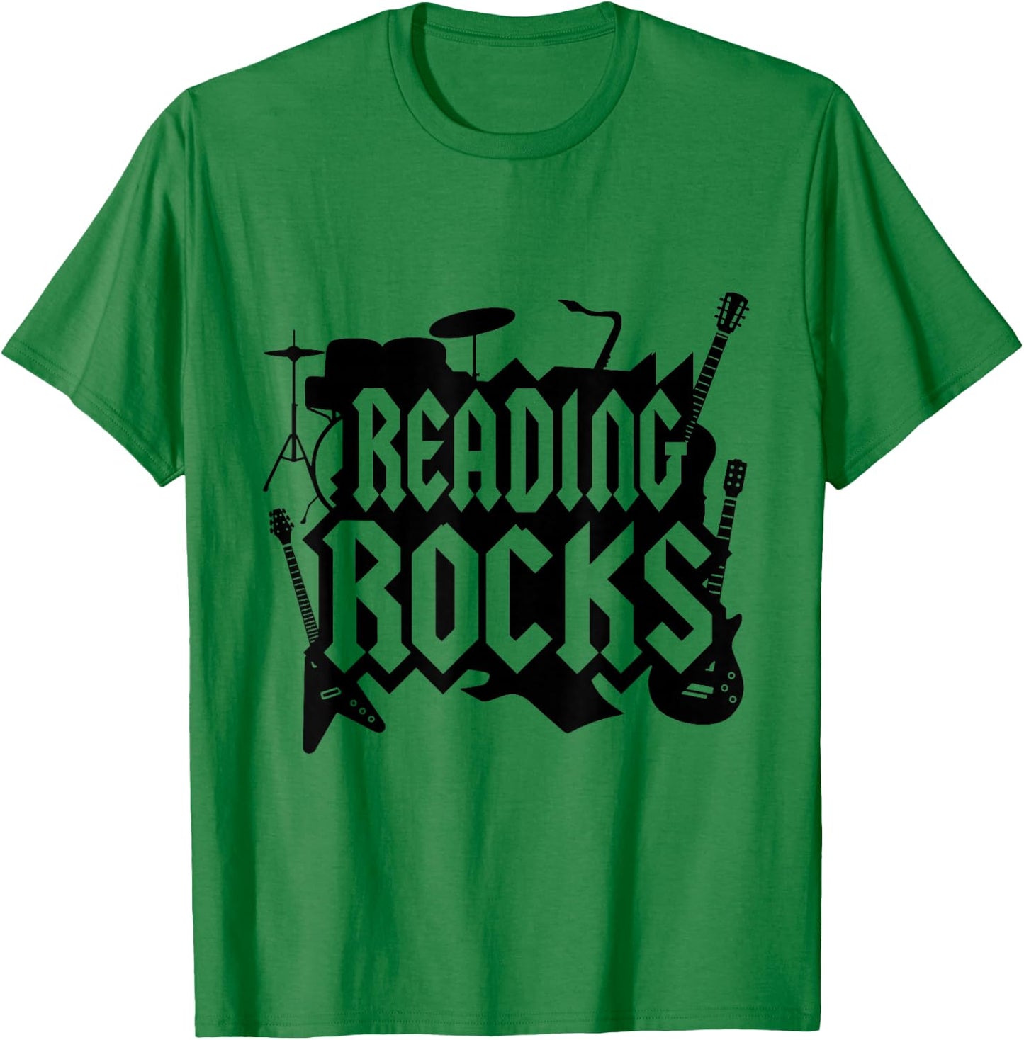 Reading Rocks Read Teacher Libray Librarian ELA Teacher T-Shirt - T-Shirt | Irish Green