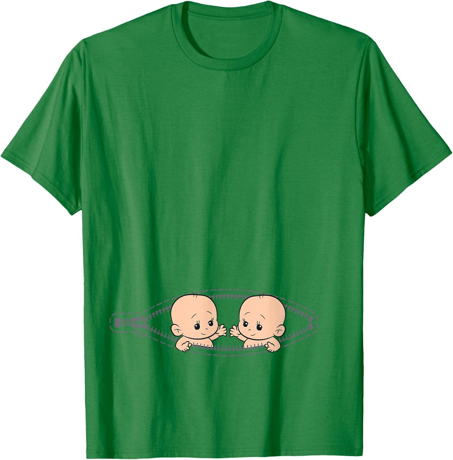 Pregnant Mother of Twins Pregnancy T-Shirt - T-Shirt | Irish Green
