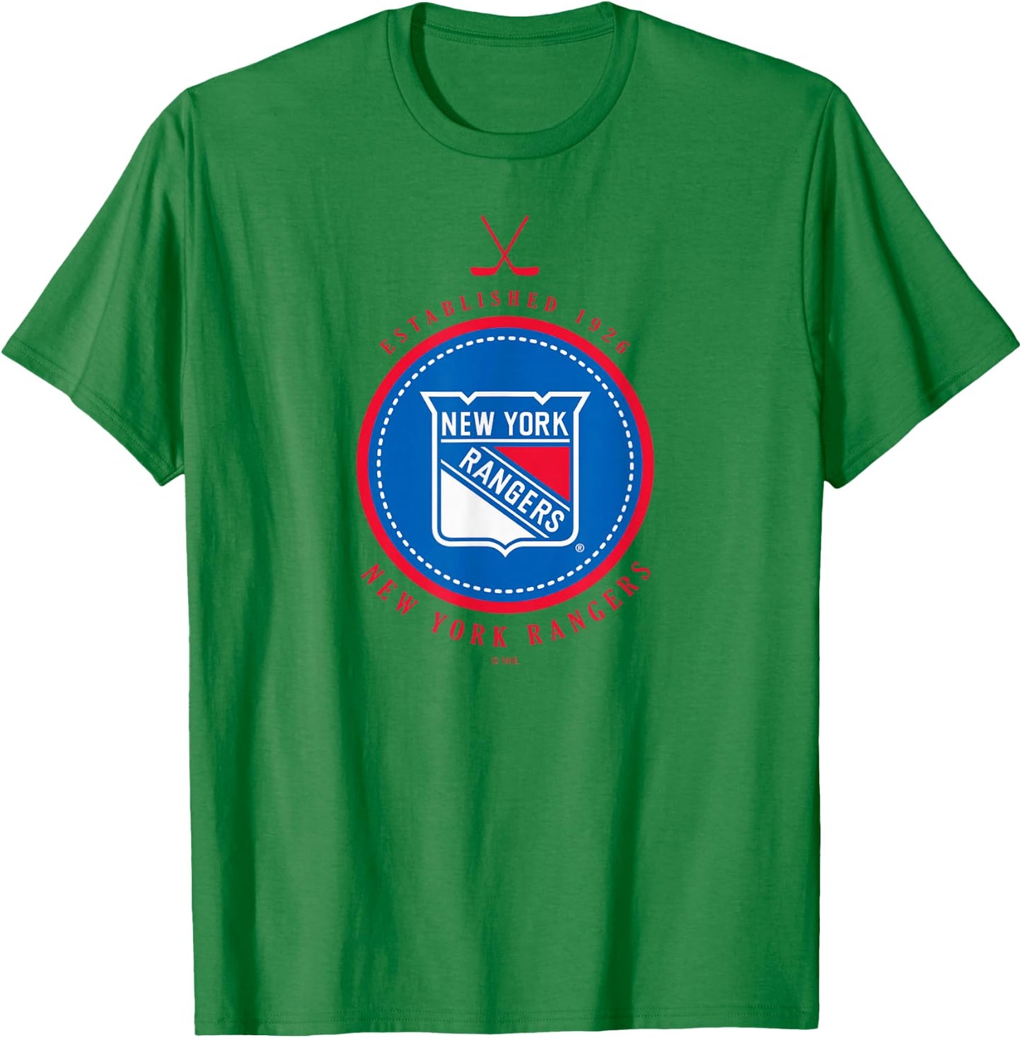 New York Rangers Est 1926 Gray Officially Licensed T-Shirt - T-Shirt | Irish Green