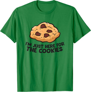 I'm Just Here for The Cookies Funny Chocolate Chip Cookie Small T-Shirt - T-Shirt | Irish Green