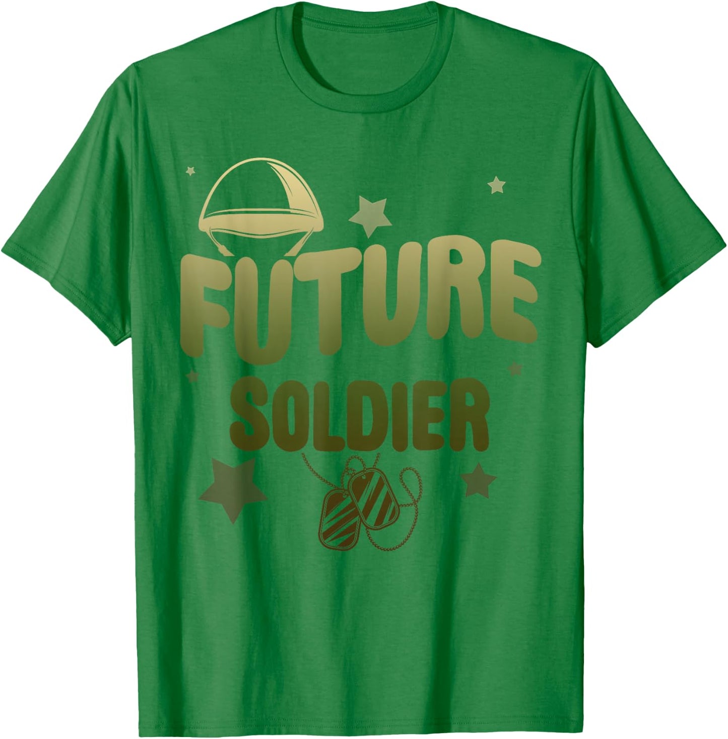 Future Soldier Family Cool Military Kids Army Boy Birthday T-Shirt - T-Shirt | Irish Green