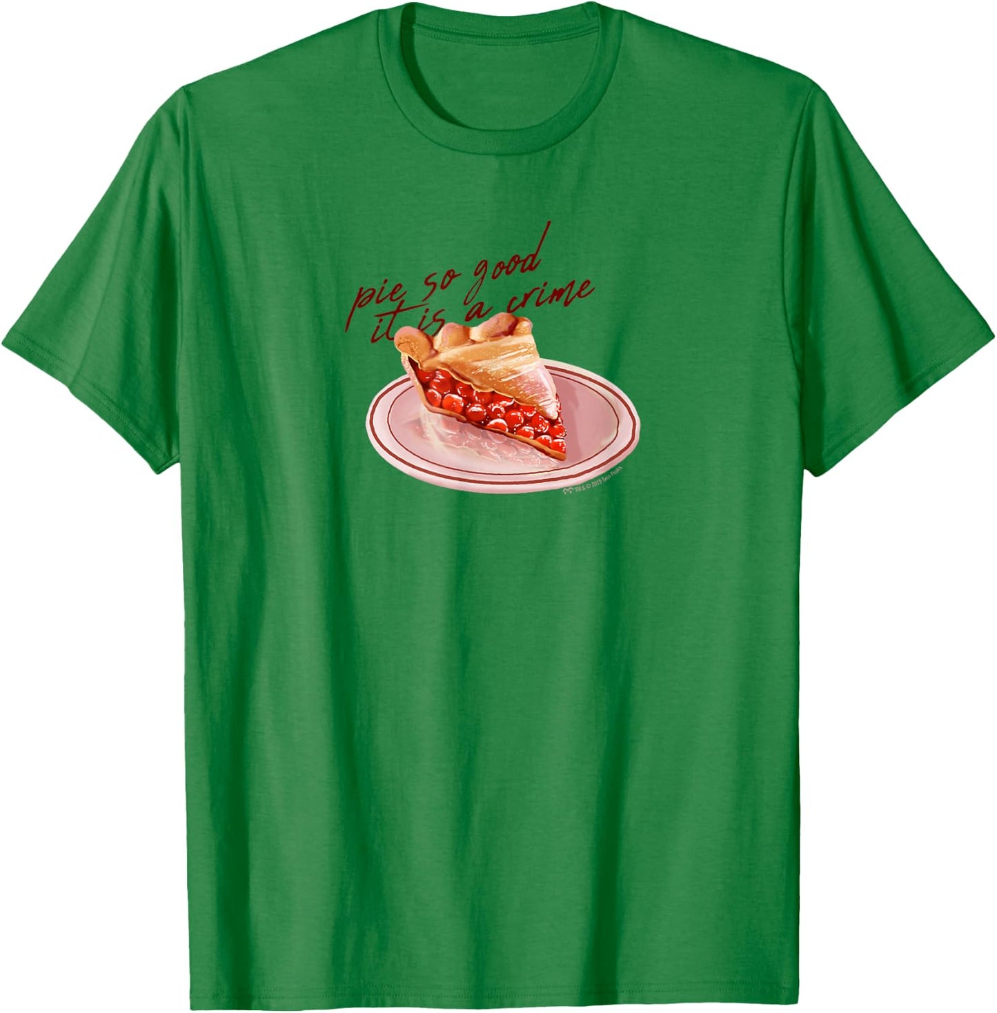 Twin Peaks Pie So Good it is a Crime T-Shirt - T-Shirt | Irish Green
