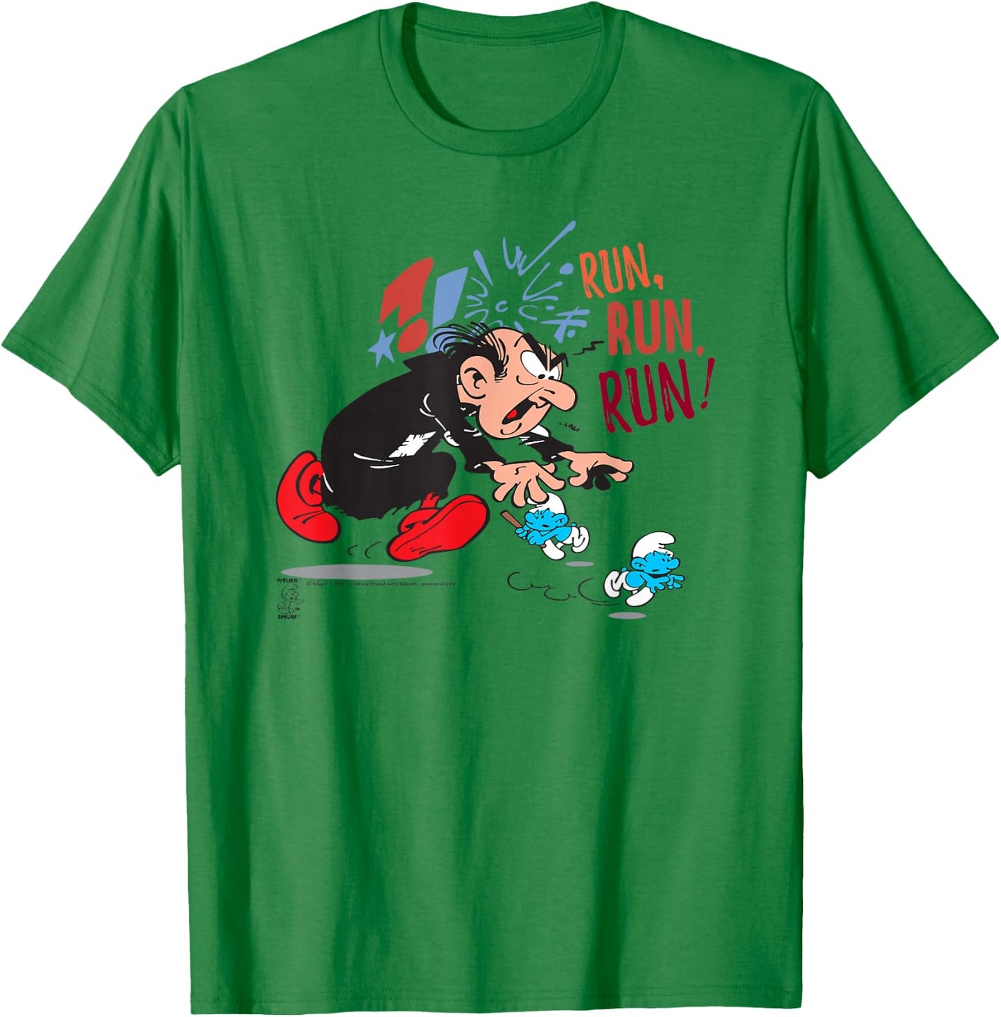 The Smurfs Gargamel Run, Run, Run! T-Shirt - T-Shirt | Irish Green