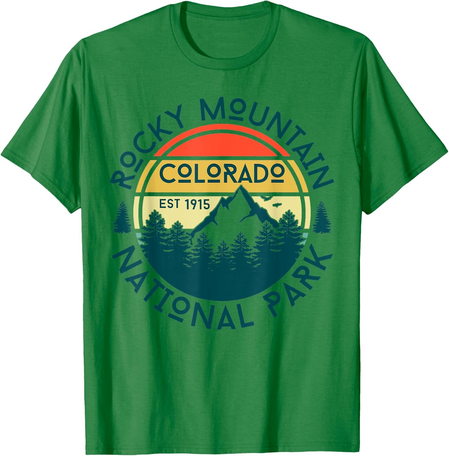 Rocky Mountain National Park T-Shirt - T-Shirt | Irish Green