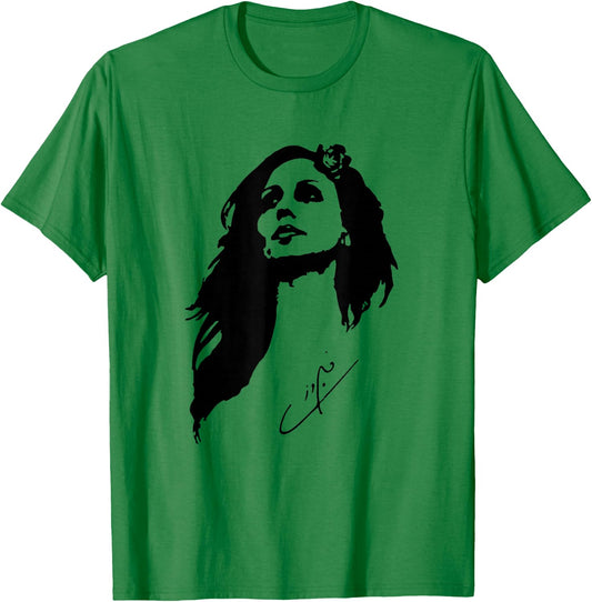 FAIRUZ Fairouz black fill with signature gift T-Shirt - T-Shirt | Irish Green