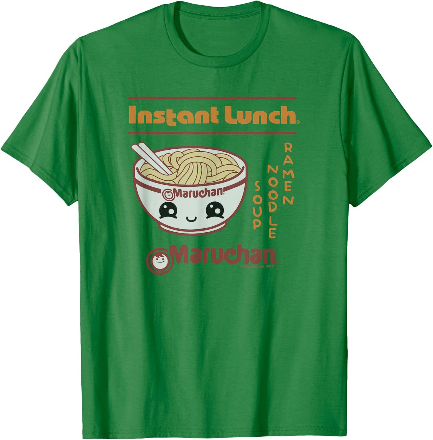 Maruchan Happy Bowl Of Noodles Instant Lunch Poster T-Shirt - T-Shirt | Irish Green