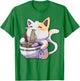 Ramen Cat Kawaii Anime Japanese Gift T-Shirt - T-Shirt | Irish Green