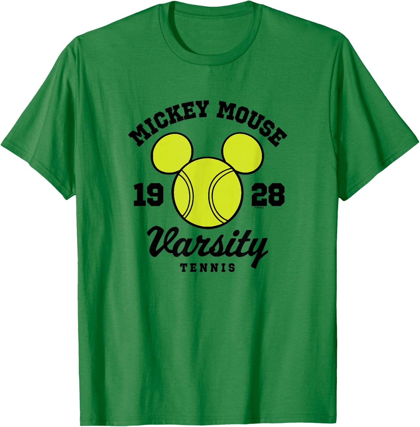 Disney - Mickey Varsity Tennis 1928 T-Shirt - T-Shirt | Irish Green