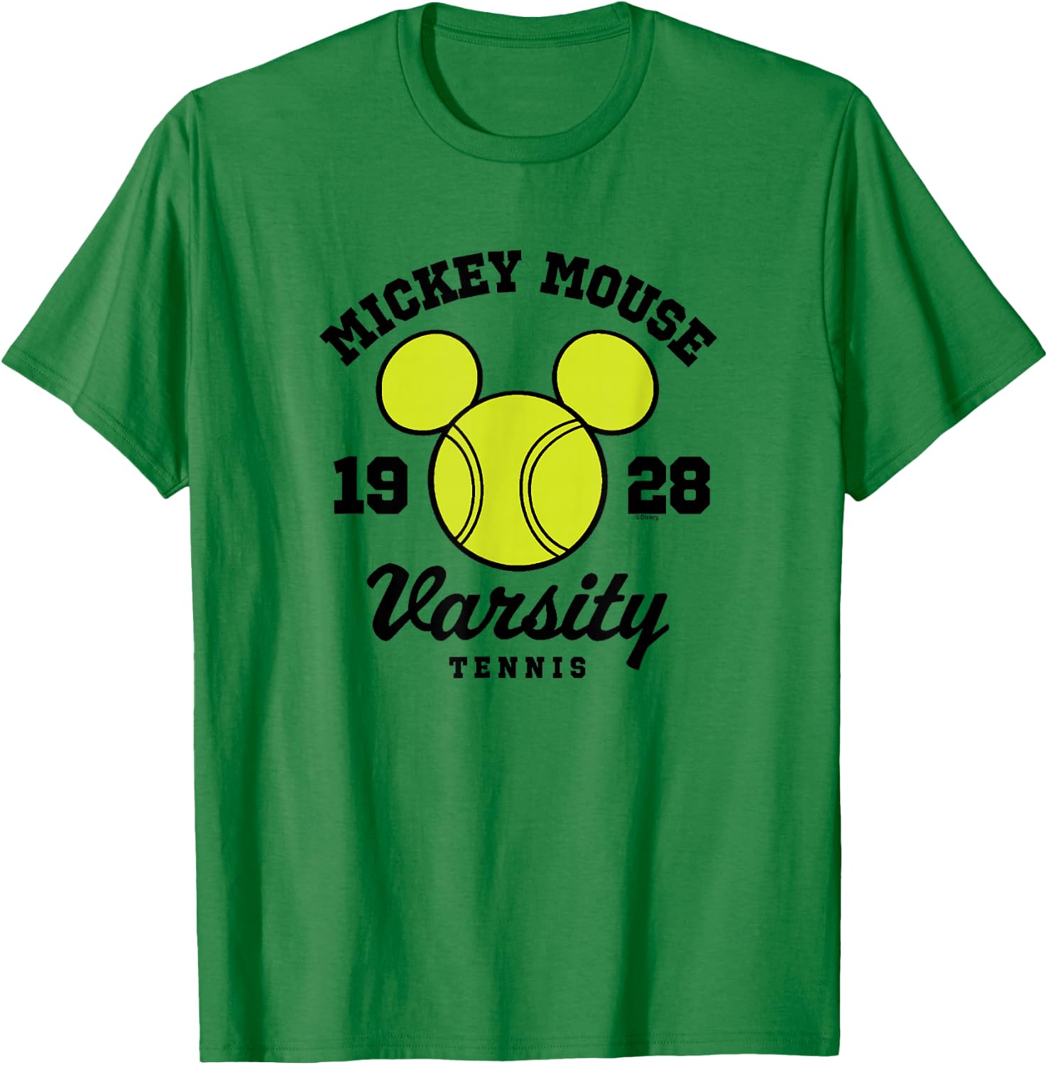 Disney - Mickey Varsity Tennis 1928 T-Shirt - T-Shirt | Irish Green