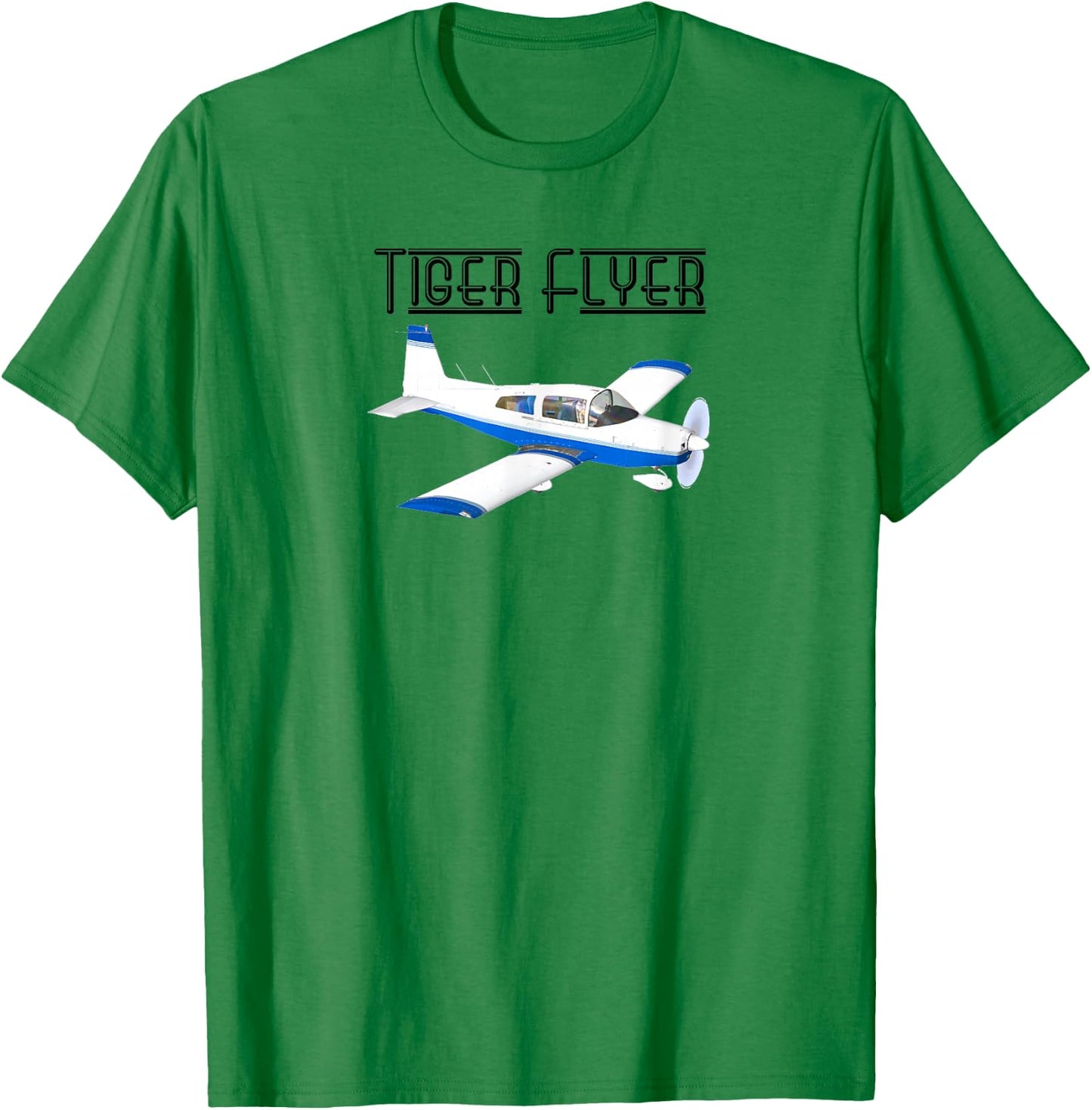 Grumman Tiger Flyer Airplane Pilot and Enthusiasts T-Shirt - T-Shirt | Irish Green