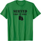 Served Like a Girl Military Dog Tags T-Shirt - T-Shirt | Irish Green