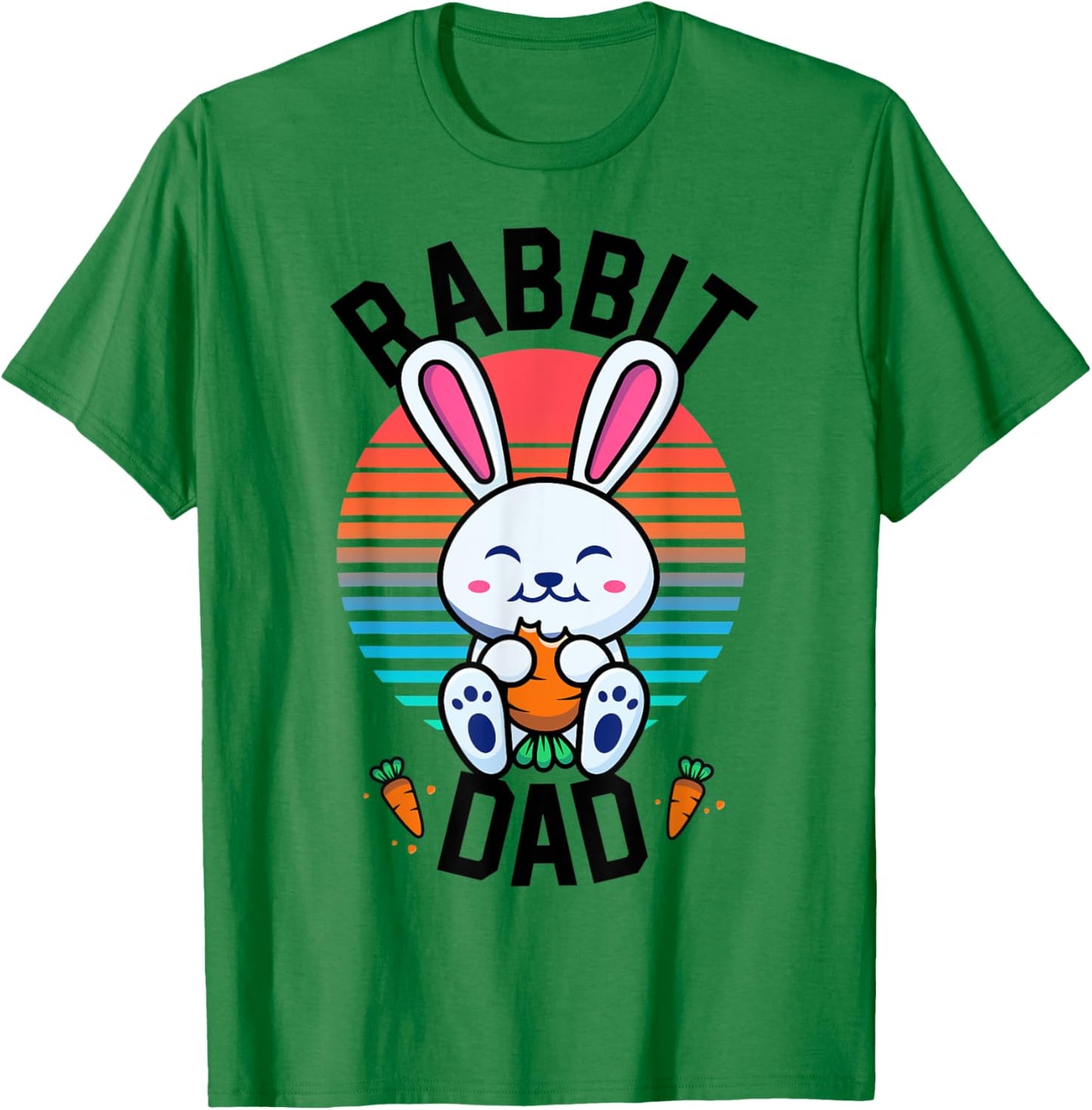 Rabbit Dad Bunny Shirt For Boys Men Rabbit Lover Gifts Pet T-Shirt - T-Shirt | Irish Green