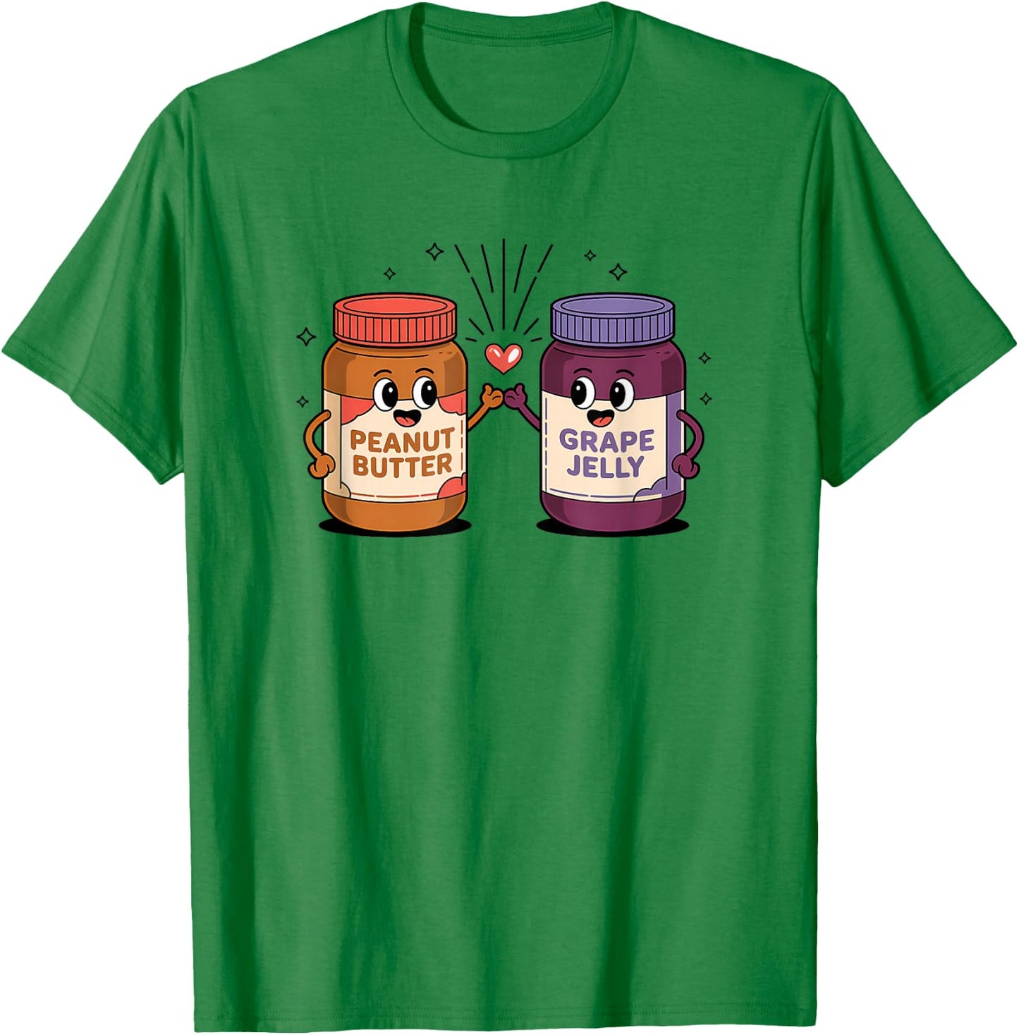 Peanut Butter Jelly best friends love cute kids T-Shirt - T-Shirt | Irish Green