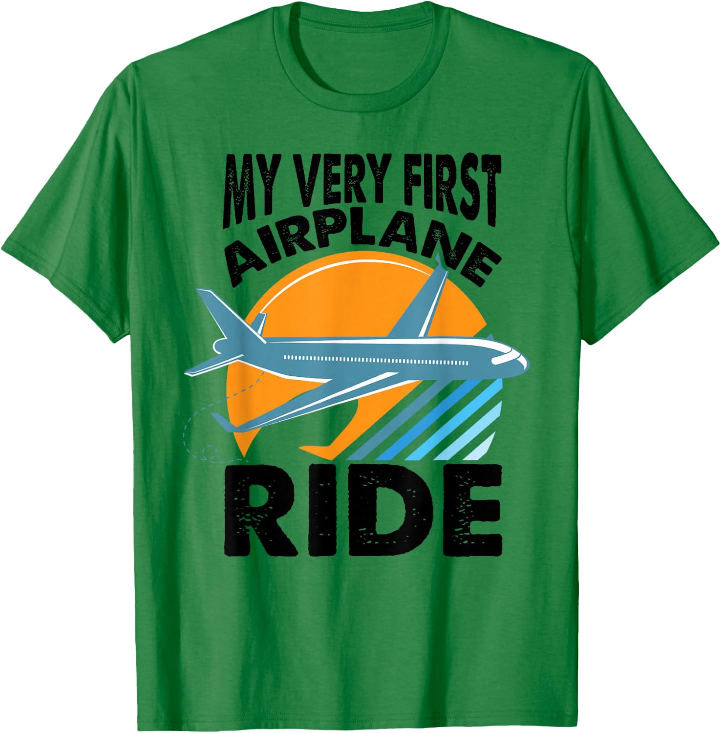 First Plane Flight - My Very First Airplane Ride - Funny T-Shirt - T-Shirt | Irish Green
