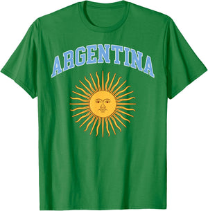 Sol De Mayo Argentina Flag Argentina Pride Design T-Shirt - T-Shirt | Irish Green