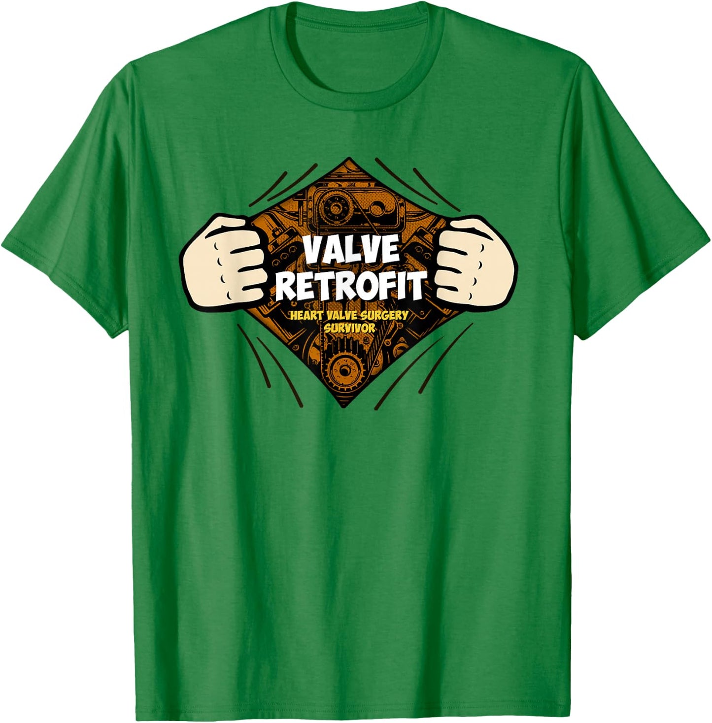 Heart Surgery Recovery Gift Valve Retrofit Survivors T-Shirt - T-Shirt | Irish Green